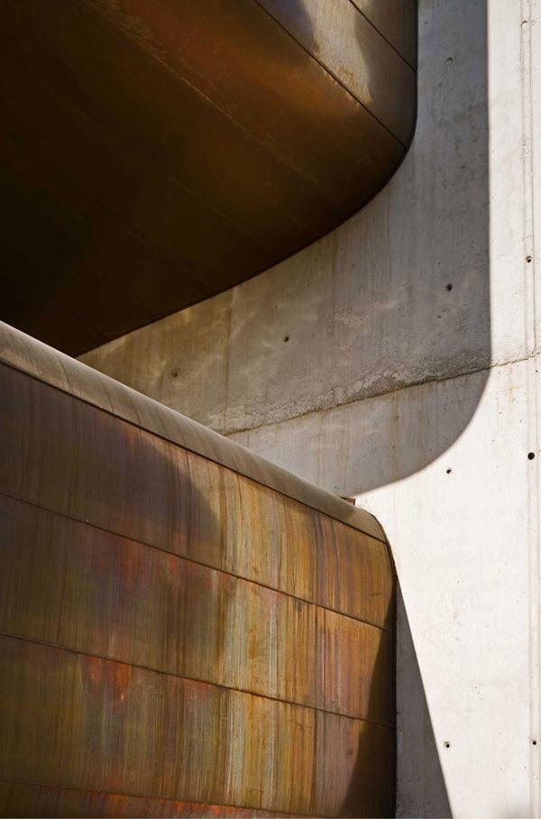 Copper Architecture - copper exterior outlines sculptural architectural design