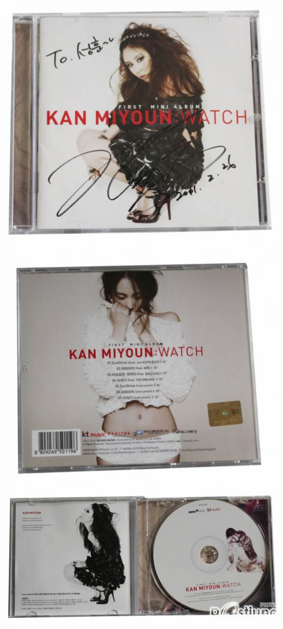 แผ่นซีดีของแท้จากเกาหลี พร้อมลายเซ็น