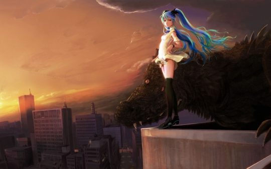พื้นหลัง Vocaloid สวยๆ