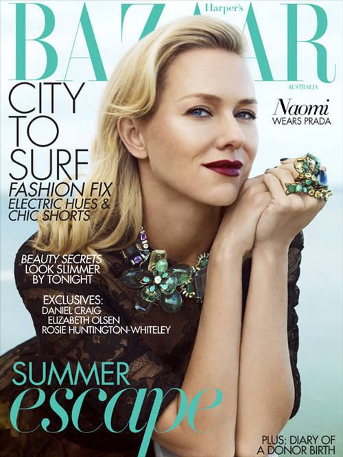 Naomi Watts @ Harper&rsquo;s Bazaar Australia January 2012