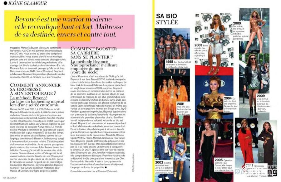 Beyonce @ Glamour France February 2012