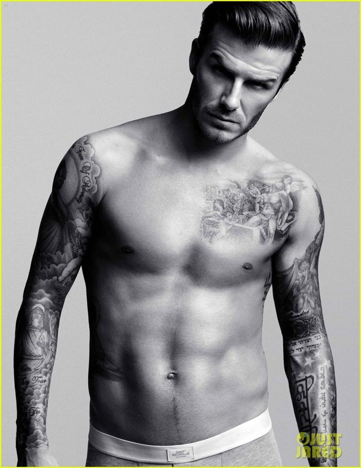 David Beckham Shirtless Pics for Bodywear Line!