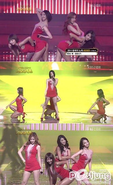 SISTAR' โชว์หวิว! อวดแก้มก้น ใน '2011 KBS Music Festival'