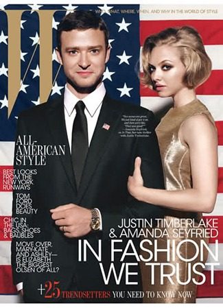 W MAGAZINE: JUSTIN TIMBERLAKE & AMANDA SEYFRIED BY PHOTOGRAPHER MICHAEL THOMPSON