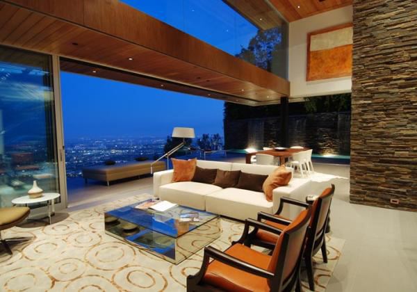Designer House in Hollywood Hills - priceless panoramic city-to-ocean views for $5 million