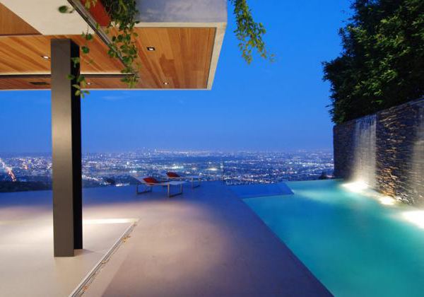 Designer House in Hollywood Hills - priceless panoramic city-to-ocean views for $5 million