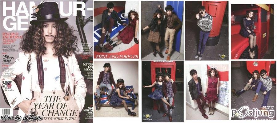 หนูนา-หนึ่งธิดา & เต๋อ-ฉันทวิชช์ @ HAMBURGER vol.10 no.162 December 2011