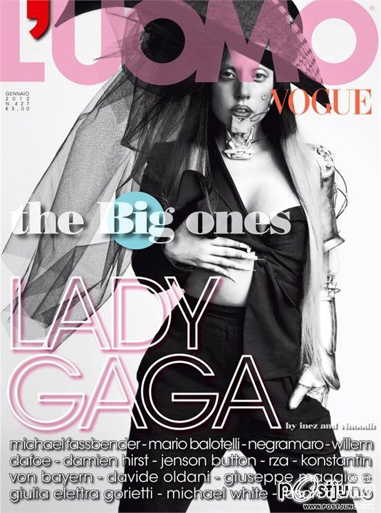 LADY GAGA @ L'Uomo Vogue Italia January 2012