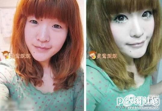 อึ้ง สาวจีนใช้เทคนิคแต่งหน้า สวยได้ไม่พึ่งศัลยกรรม