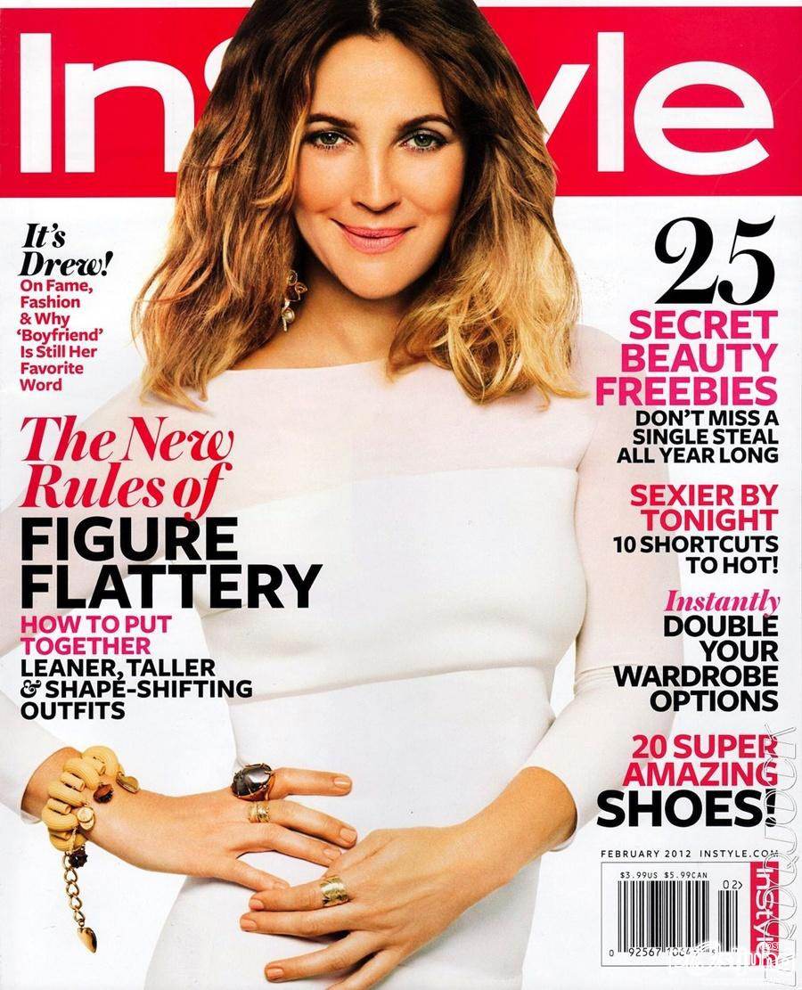 Drew Barrymore @ InStyle US February 2012