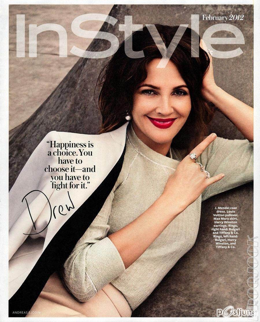 Drew Barrymore @ InStyle US February 2012
