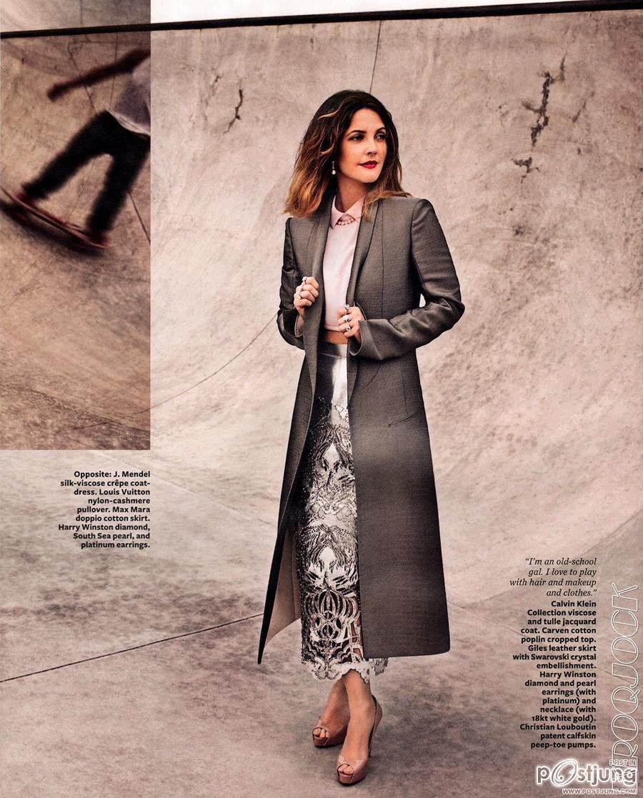 Drew Barrymore @ InStyle US February 2012