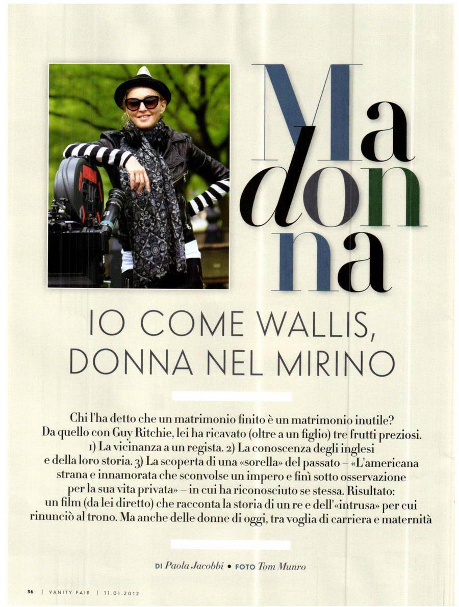 Madonna @ Vanity Fair Italy January 2012