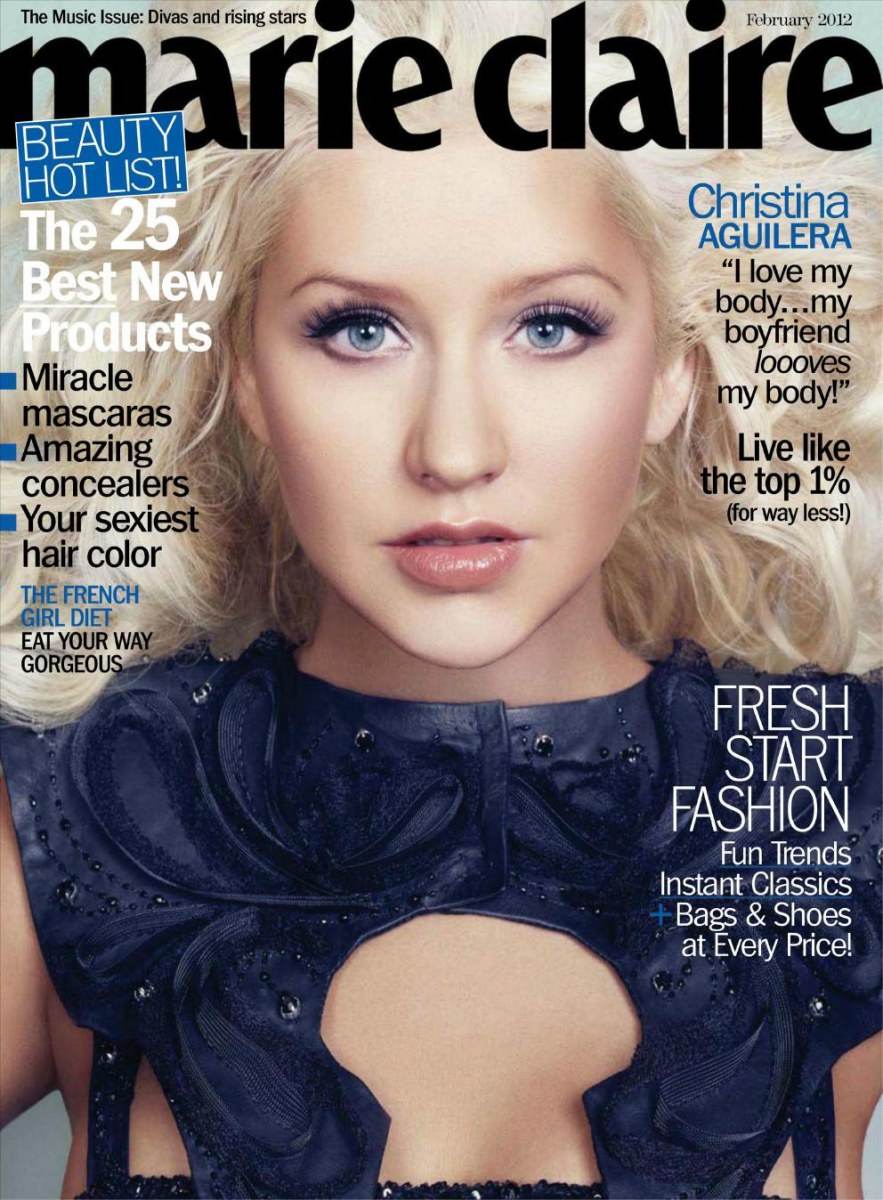 Christina Aguilera @ Marie Claire US February 2012