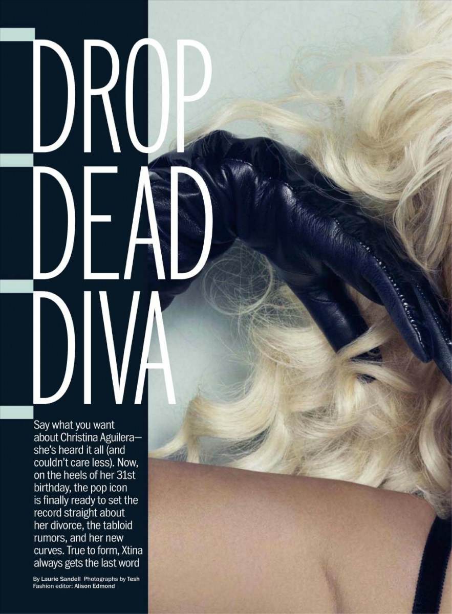 Christina Aguilera @ Marie Claire US February 2012