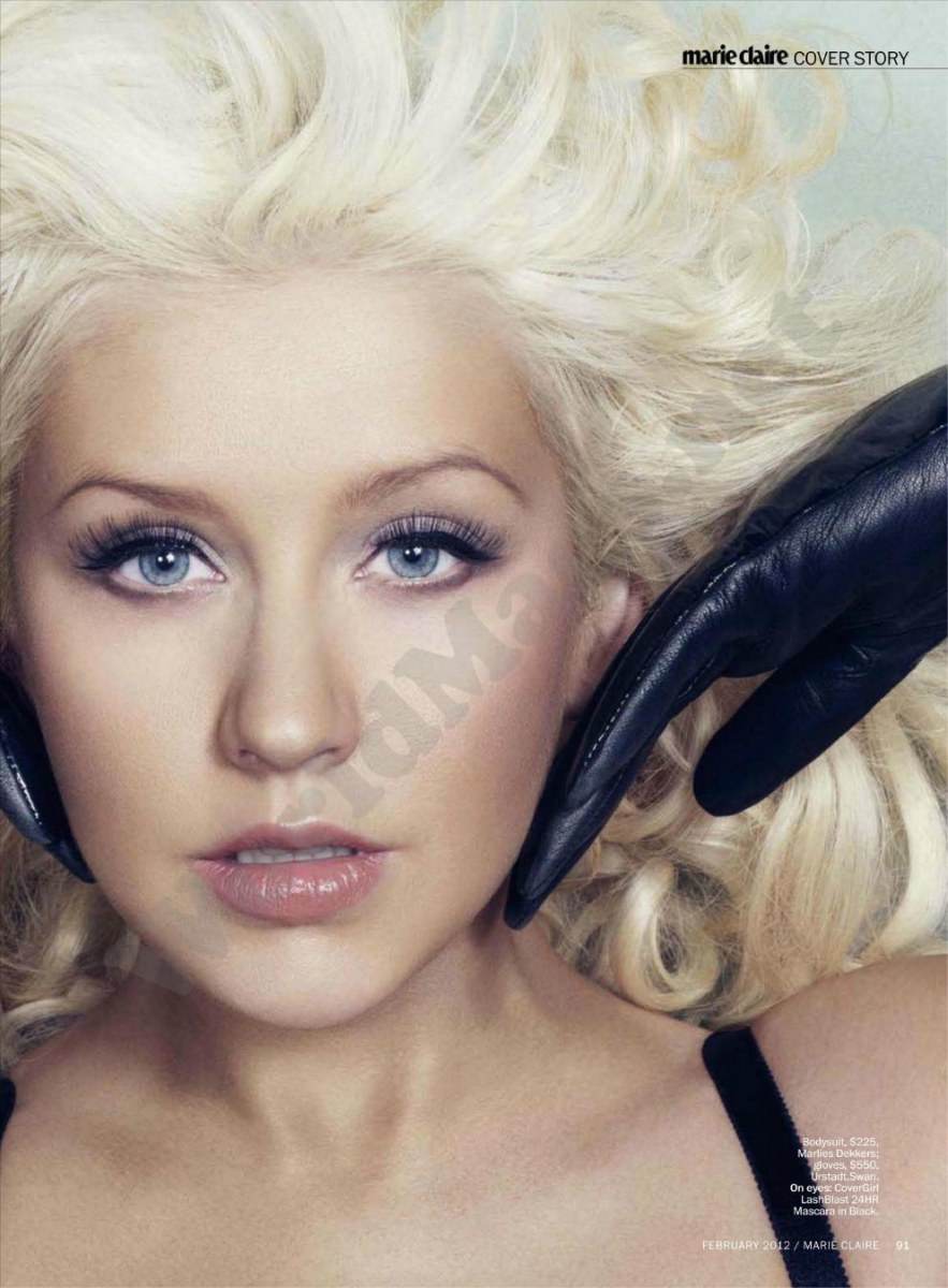 Christina Aguilera @ Marie Claire US February 2012