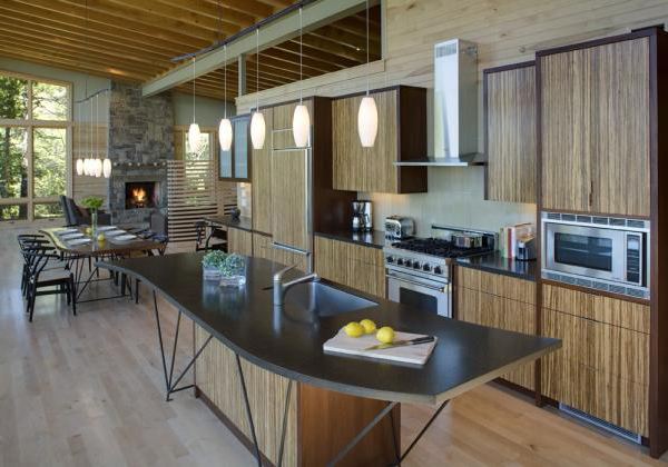 Lake Cabin Design with an amazing open concept layout