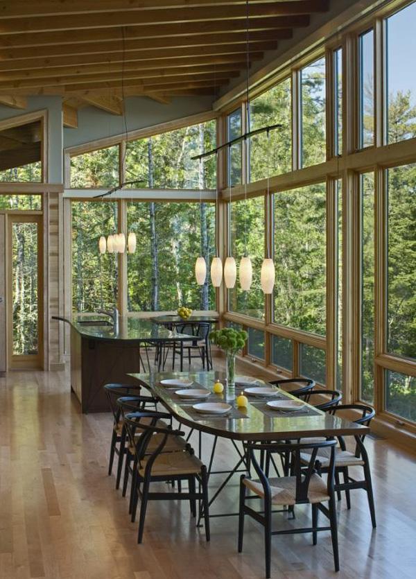 Lake Cabin Design with an amazing open concept layout