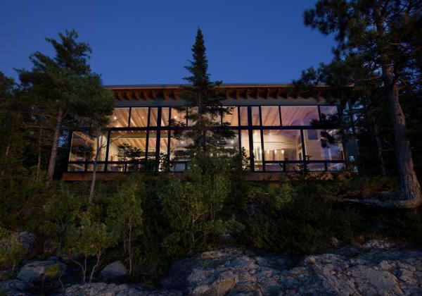 Lake Cabin Design with an amazing open concept layout