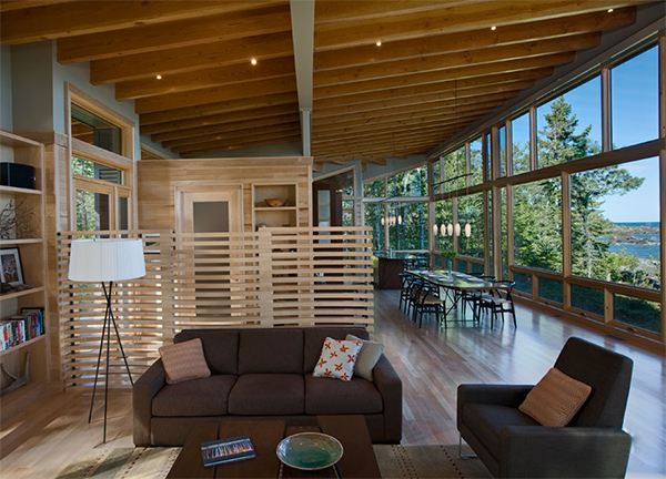 Lake Cabin Design with an amazing open concept layout