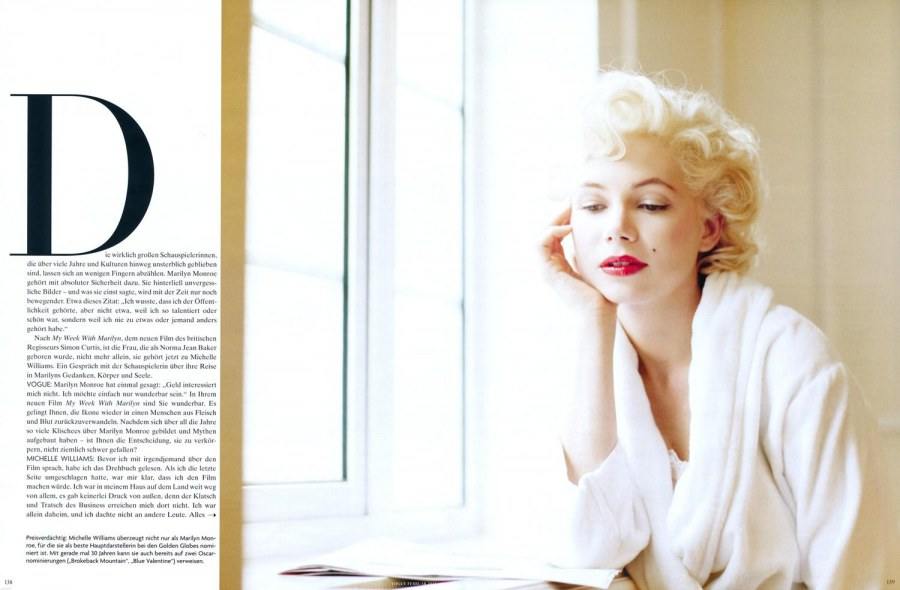 Michelle Williams @ Vogue Germany February 2012