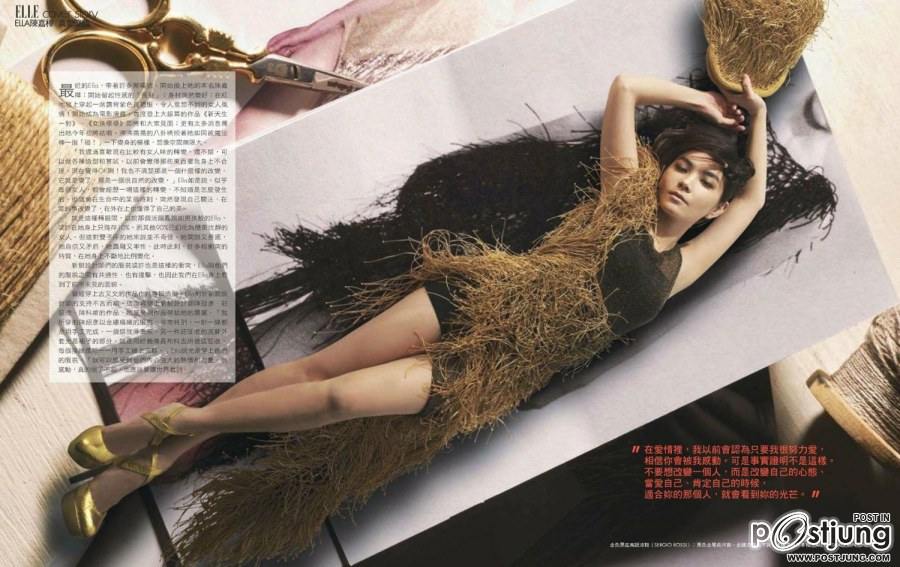 Ella chen @ Elle Taiwan January 2012