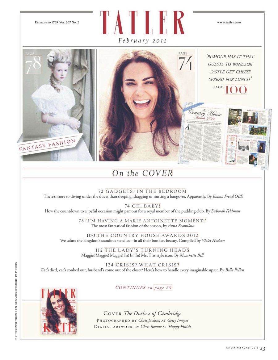 Kate Middleton @ Tatler UK February 2012