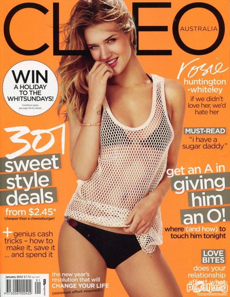 Rosie Huntington-Whiteley @ Cleo Australian January 2012