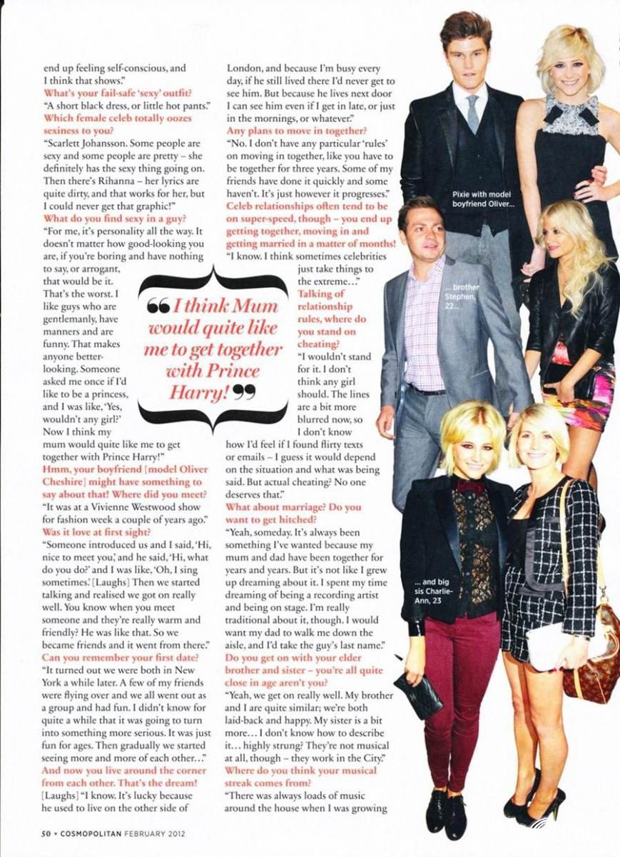 Pixie Lott @ Cosmopolitan UK February 2012