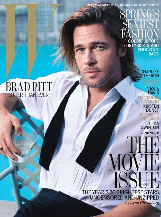 Brad Pitt @ W Magazine February 2012