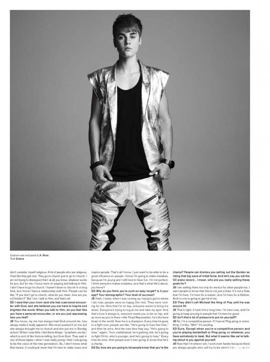 Justin Bieber @ V Magazine no.75 spring 2012