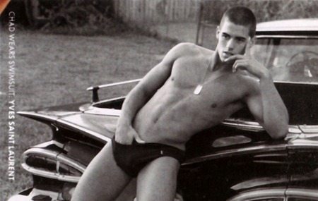 MASCULINE DOSAGE: CHAD WHITE FOR V MAN #6, SPRING/SUMMER 2006 BY PHOTOGRAPHER BRUCE WEBER