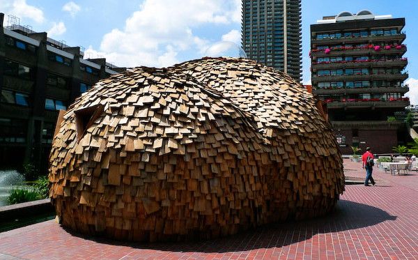 Balsa Wood House - Dome Tea Houses on Display in London
