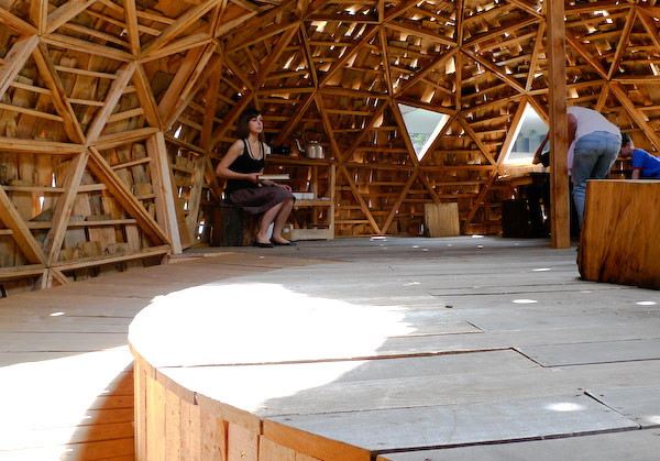 Balsa Wood House - Dome Tea Houses on Display in London