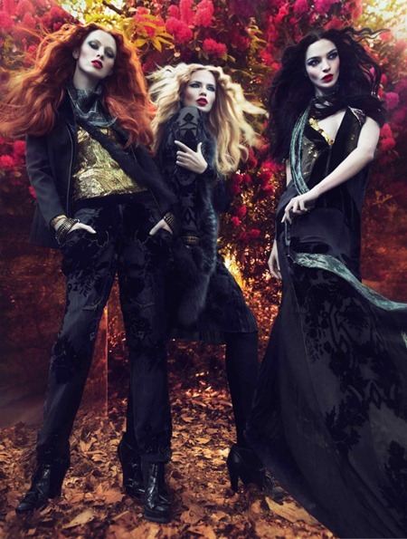 CAMPAIGN: MARIACARLA BOSCONO, KAREN ELSON & NATASHA POLY FOR ROBERTO CAVALLI FALL 2011 BY MERT & MAR