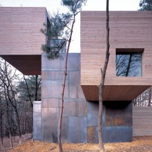 Modern Norwegian Architecture - wood and steel house design in Korea