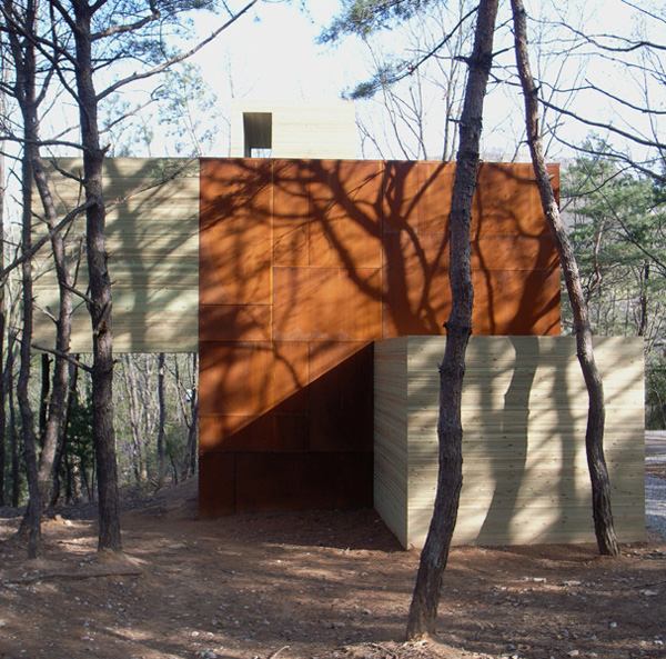 Modern Norwegian Architecture - wood and steel house design in Korea