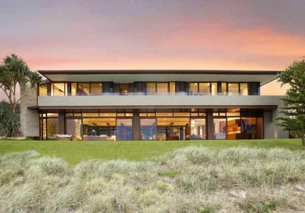Beachfront Luxury Homes of Wood, Stone and Glass