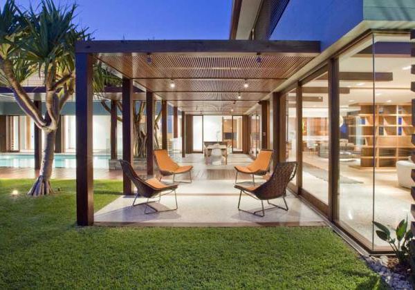 Beachfront Luxury Homes of Wood, Stone and Glass