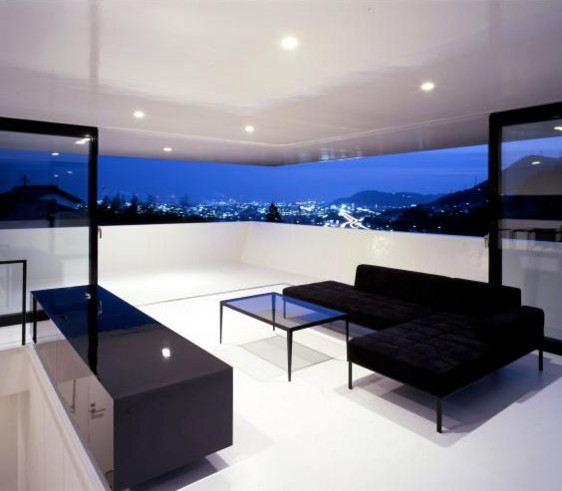 Japanese Mountain House - unusual mountain house plans with open concept