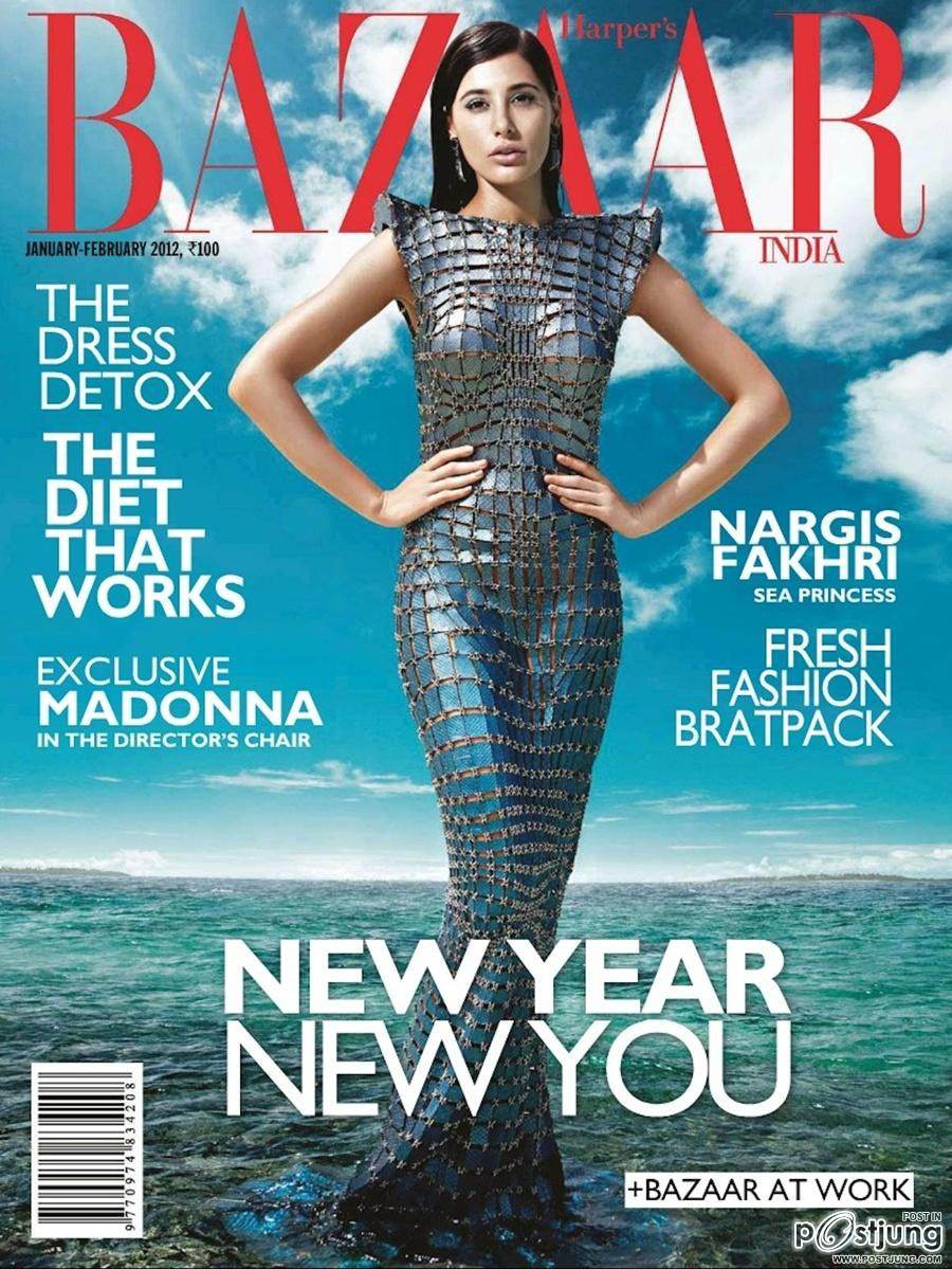 Nargis Fakhri @ Harper&rsquo;s Bazaar India January 2012