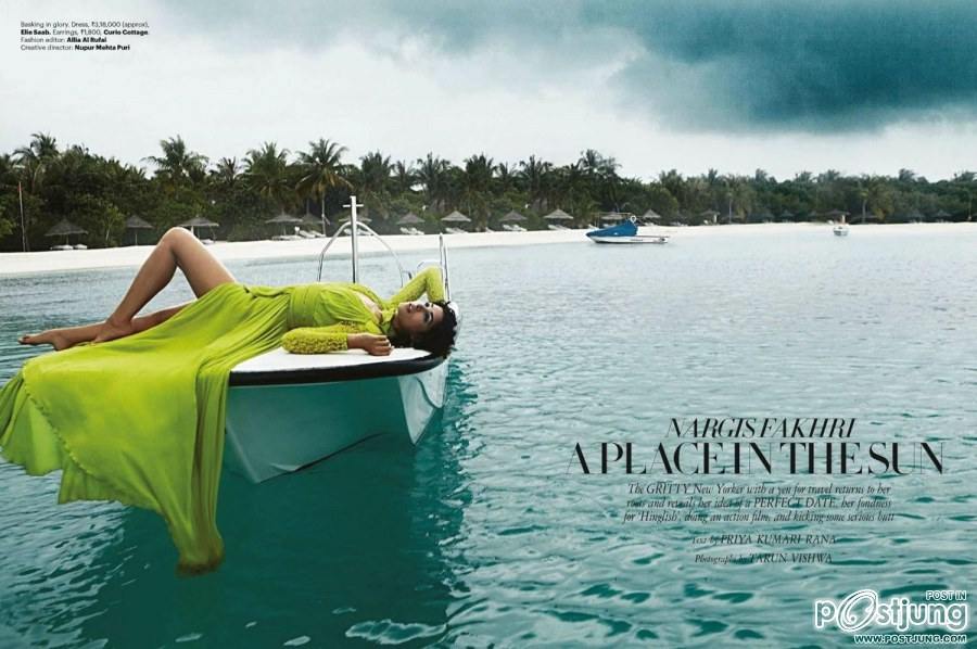 Nargis Fakhri @ Harper&rsquo;s Bazaar India January 2012