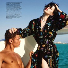 ELLE MAGAZINE: RANYA MORDANOVA & THIAGO RIBEIRO IN  OVERBOARD  BY PHOTOGRAPHER CARTER SMITH