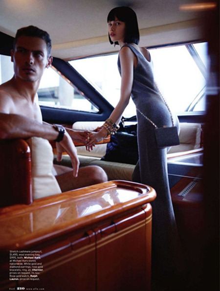 ELLE MAGAZINE: RANYA MORDANOVA & THIAGO RIBEIRO IN "OVERBOARD" BY PHOTOGRAPHER CARTER SMITH