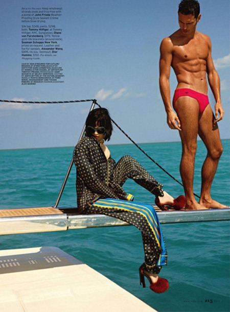 ELLE MAGAZINE: RANYA MORDANOVA & THIAGO RIBEIRO IN "OVERBOARD" BY PHOTOGRAPHER CARTER SMITH