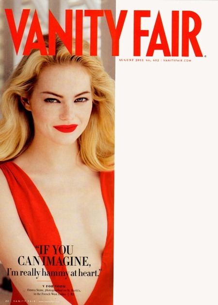 VANITY FAIR MAGAZINE: EMMA STONE IN "HOLLYWOOD IS HER OYSTER" BY PHOTOGRAPHER PATRICK DEMARCHELIER