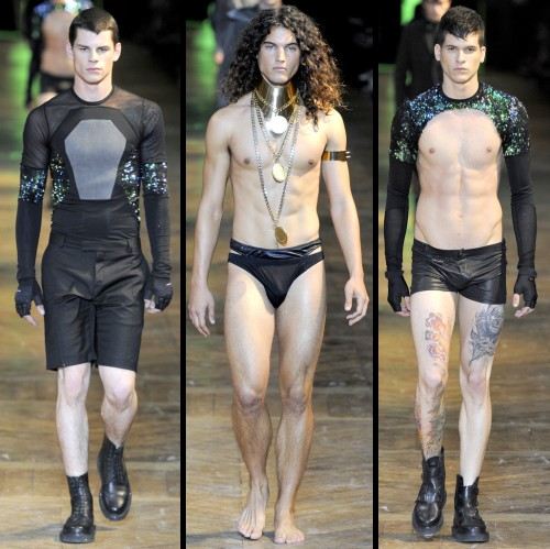 Mugler Spring/Summer 2012 menswear runway show in Paris
