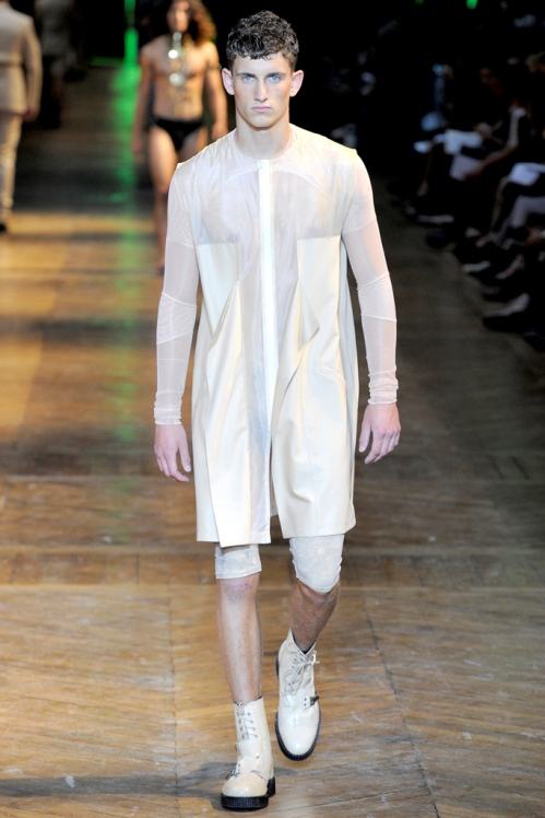 Mugler Spring/Summer 2012 menswear runway show in Paris