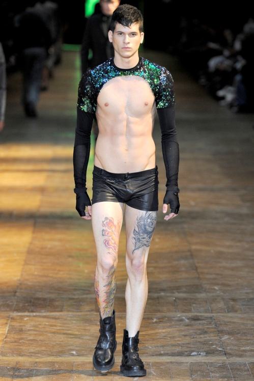 Mugler Spring/Summer 2012 menswear runway show in Paris