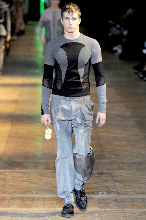 Mugler Spring/Summer 2012 menswear runway show in Paris